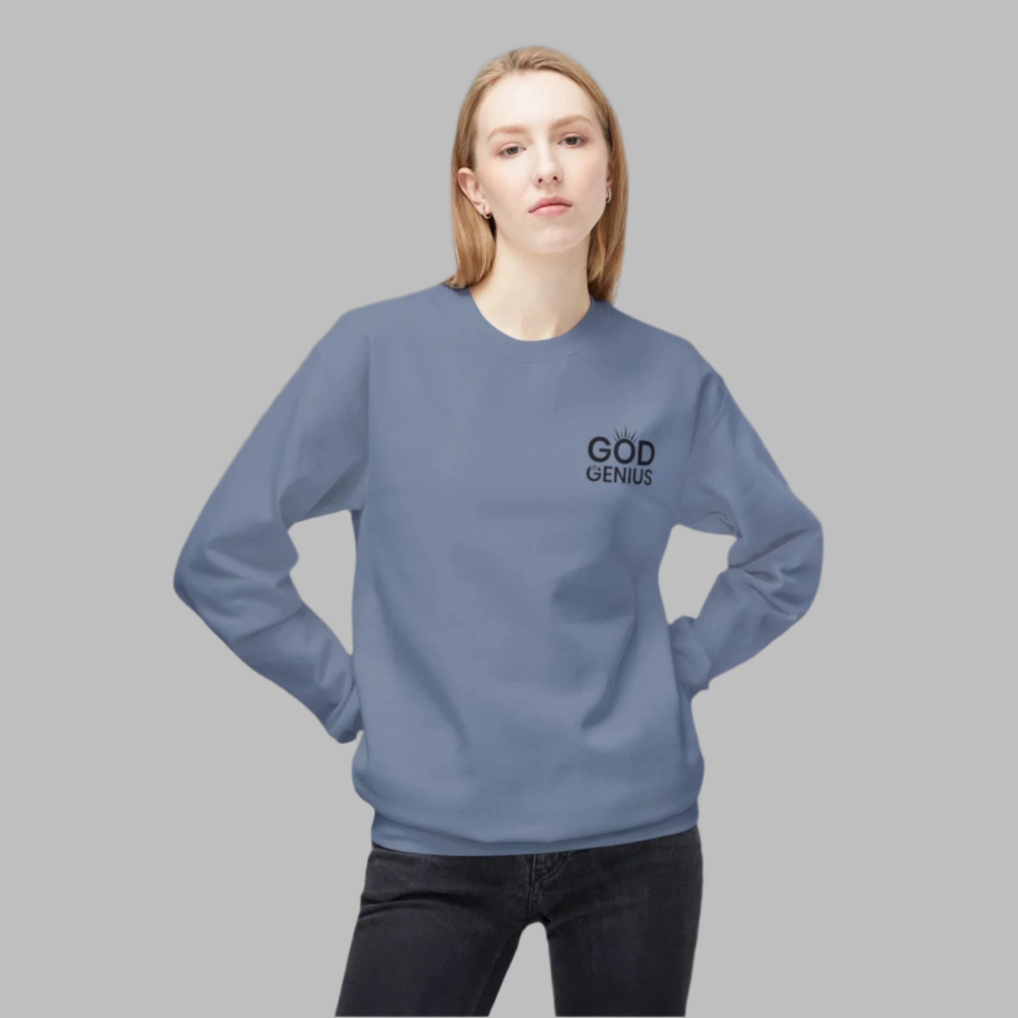 God is Genius™  Word Puzzle Sweatshirt