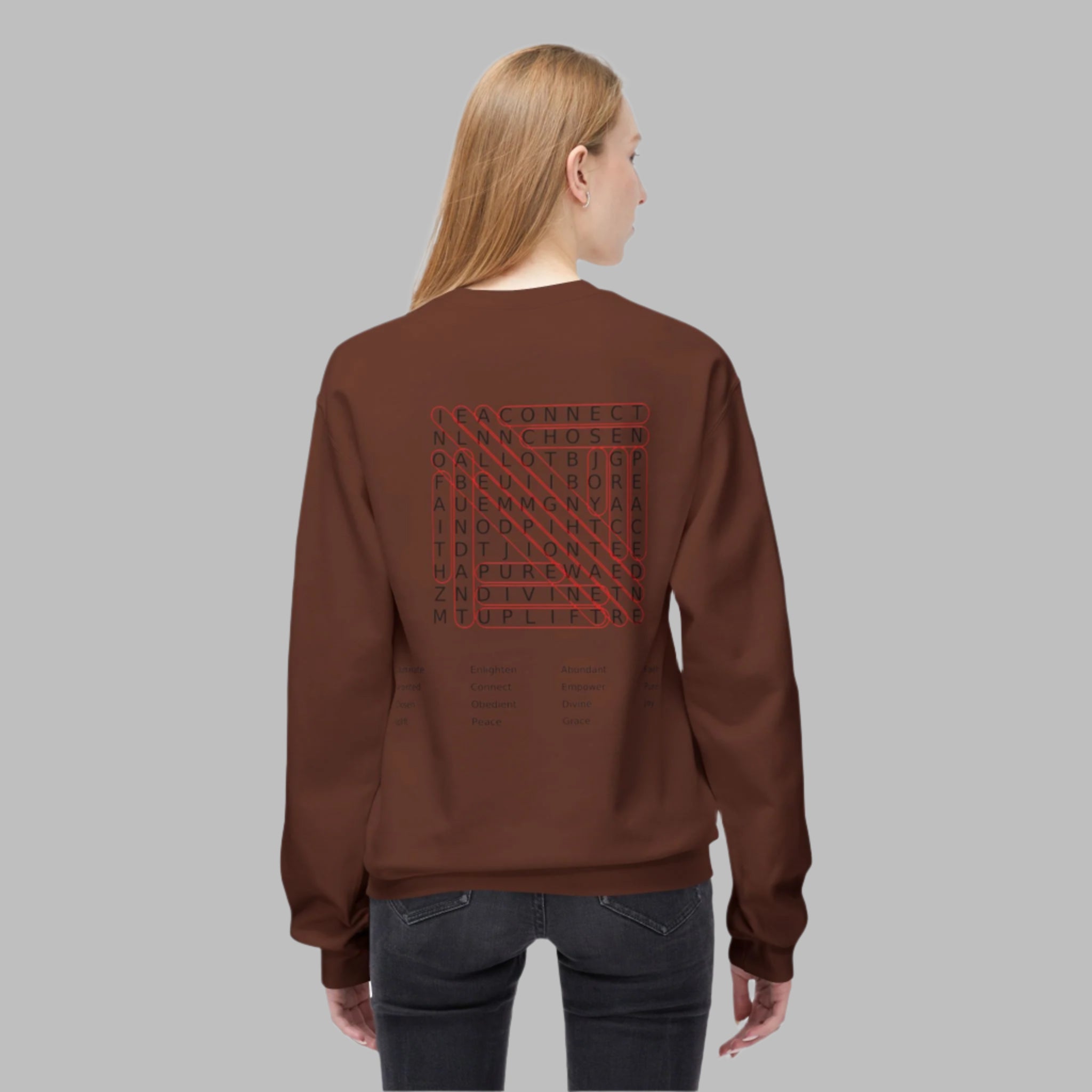 God is Genius™  Word Puzzle Sweatshirt