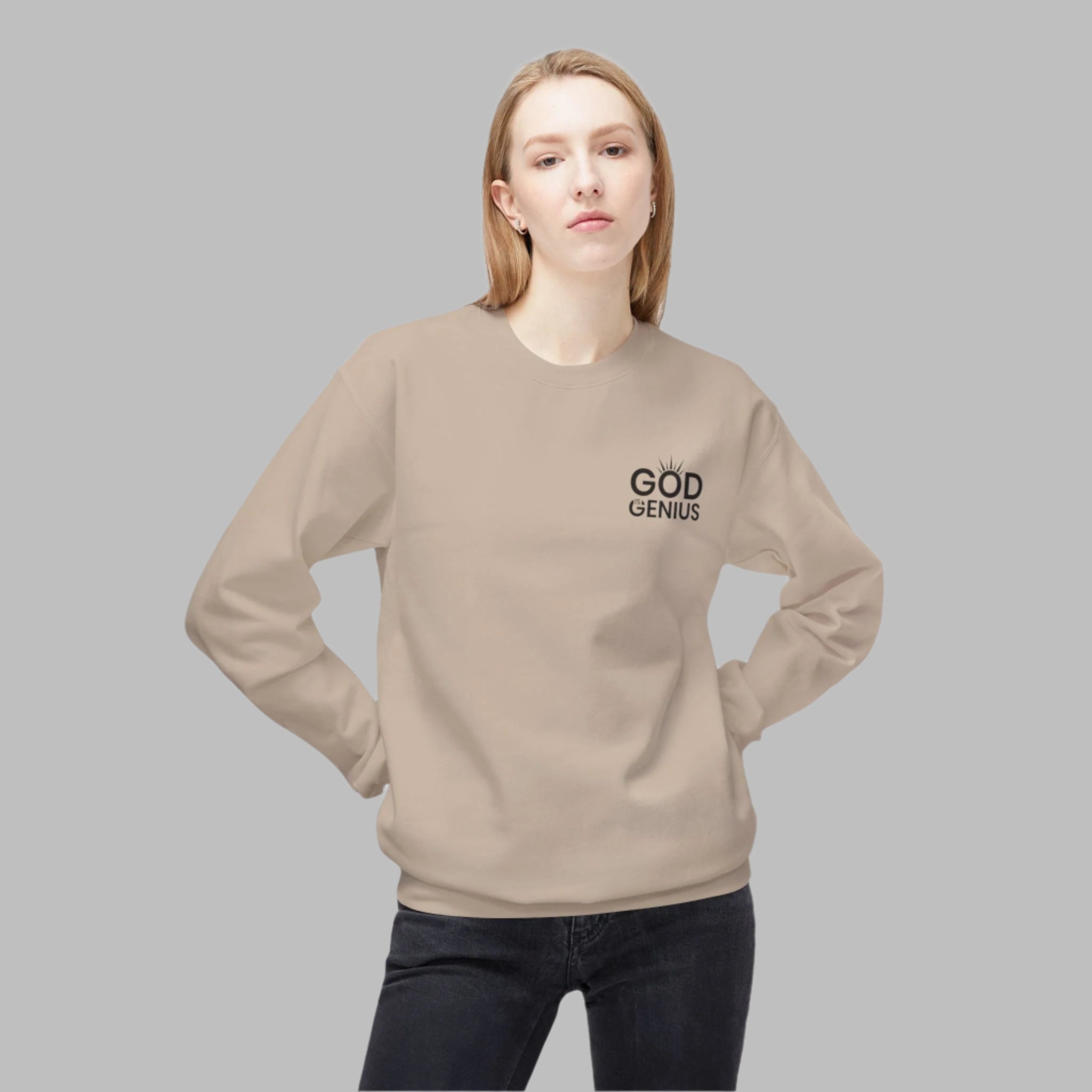 God is Genius™  Word Puzzle Sweatshirt