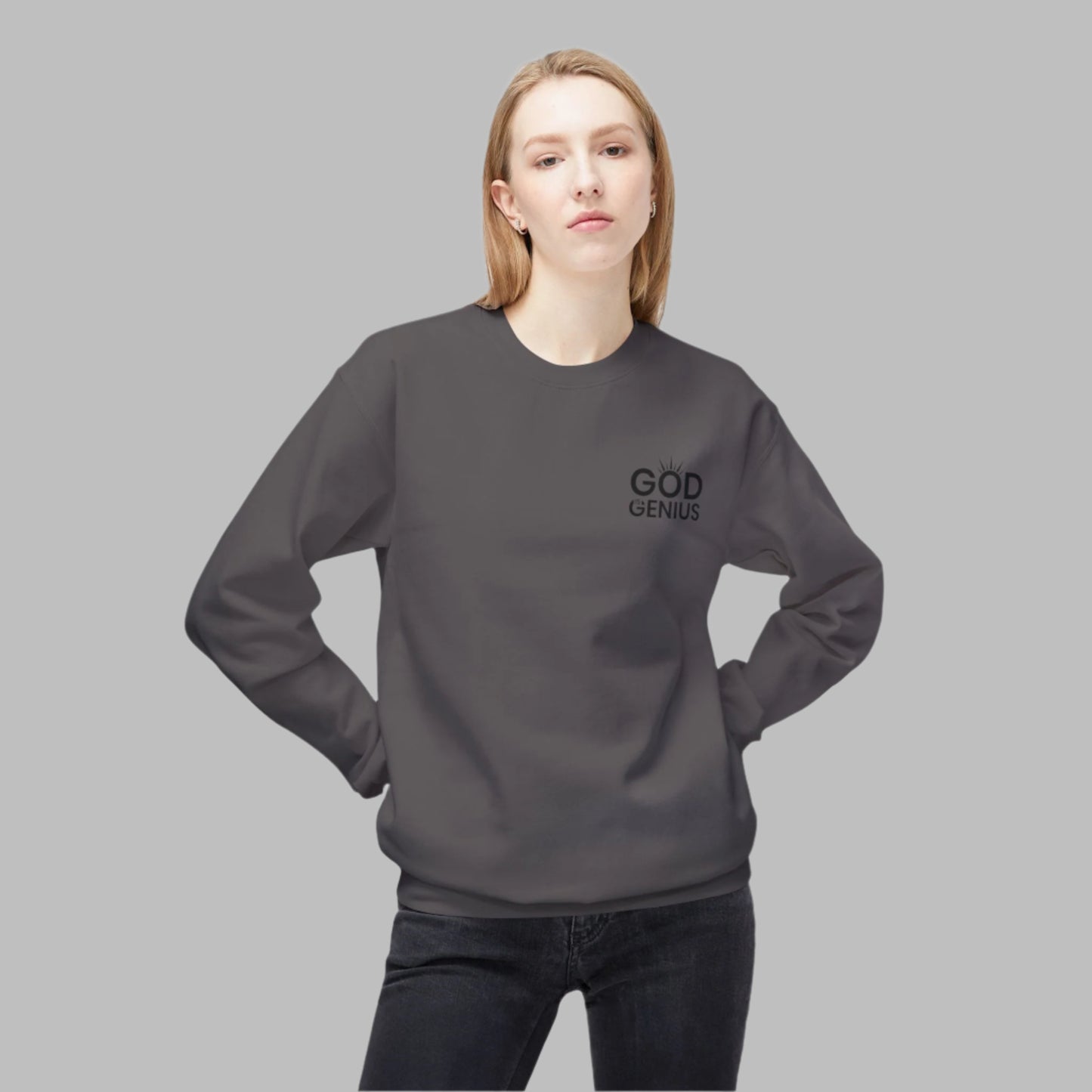 God is Genius™  Word Puzzle Sweatshirt