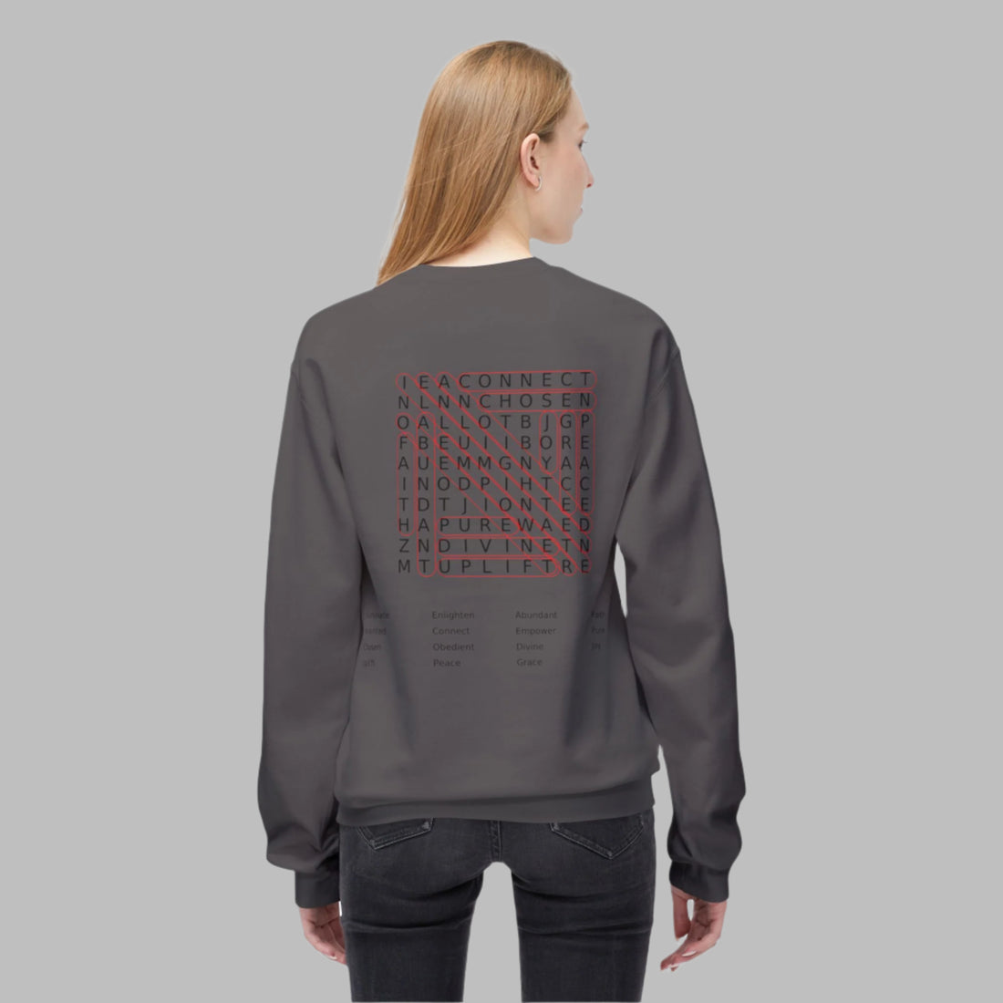 God is Genius™  Word Puzzle Sweatshirt