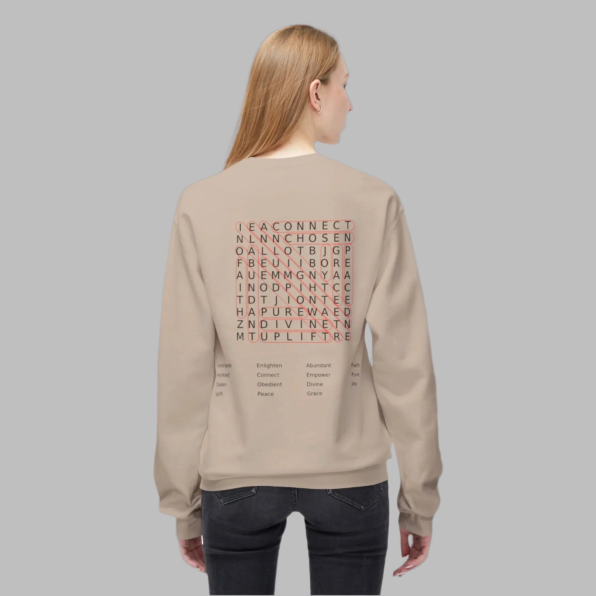 God is Genius™  Word Puzzle Sweatshirt