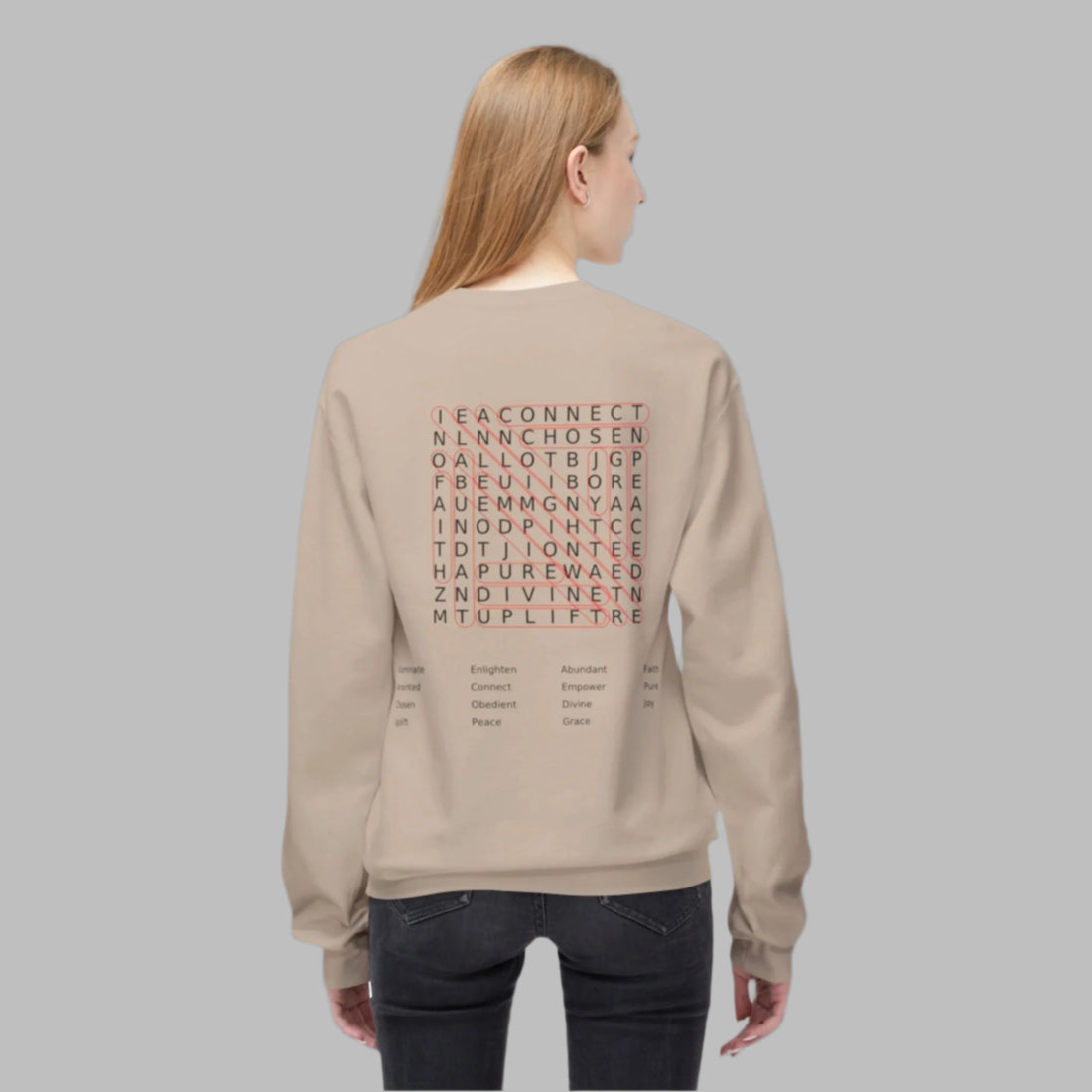 God is Genius™  Word Puzzle Sweatshirt