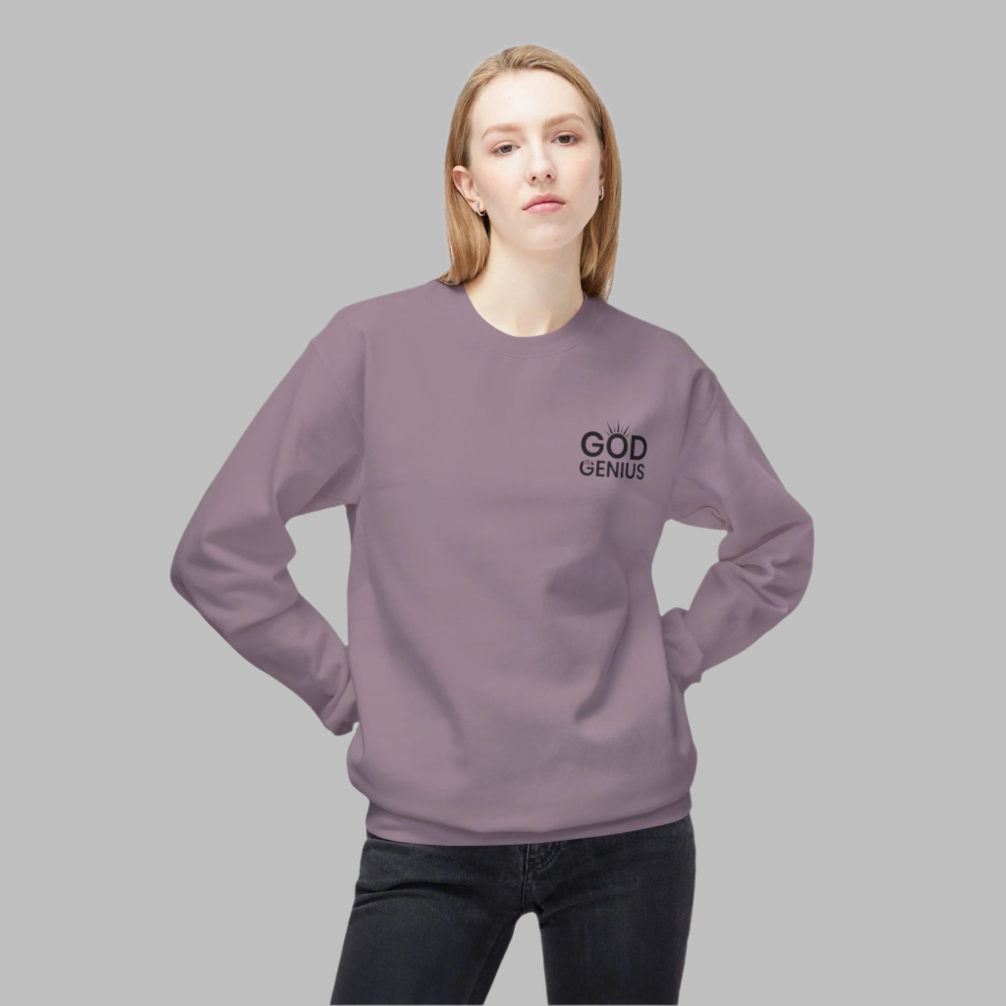 God is Genius™  Word Puzzle Sweatshirt