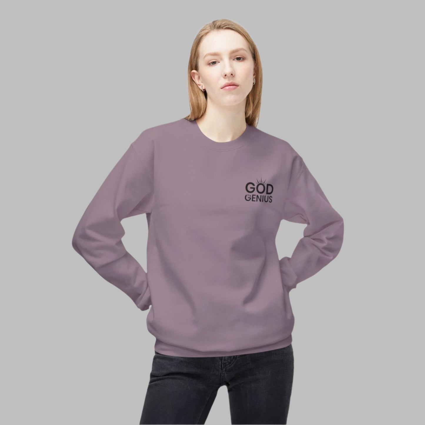 God is Genius™  Word Puzzle Sweatshirt