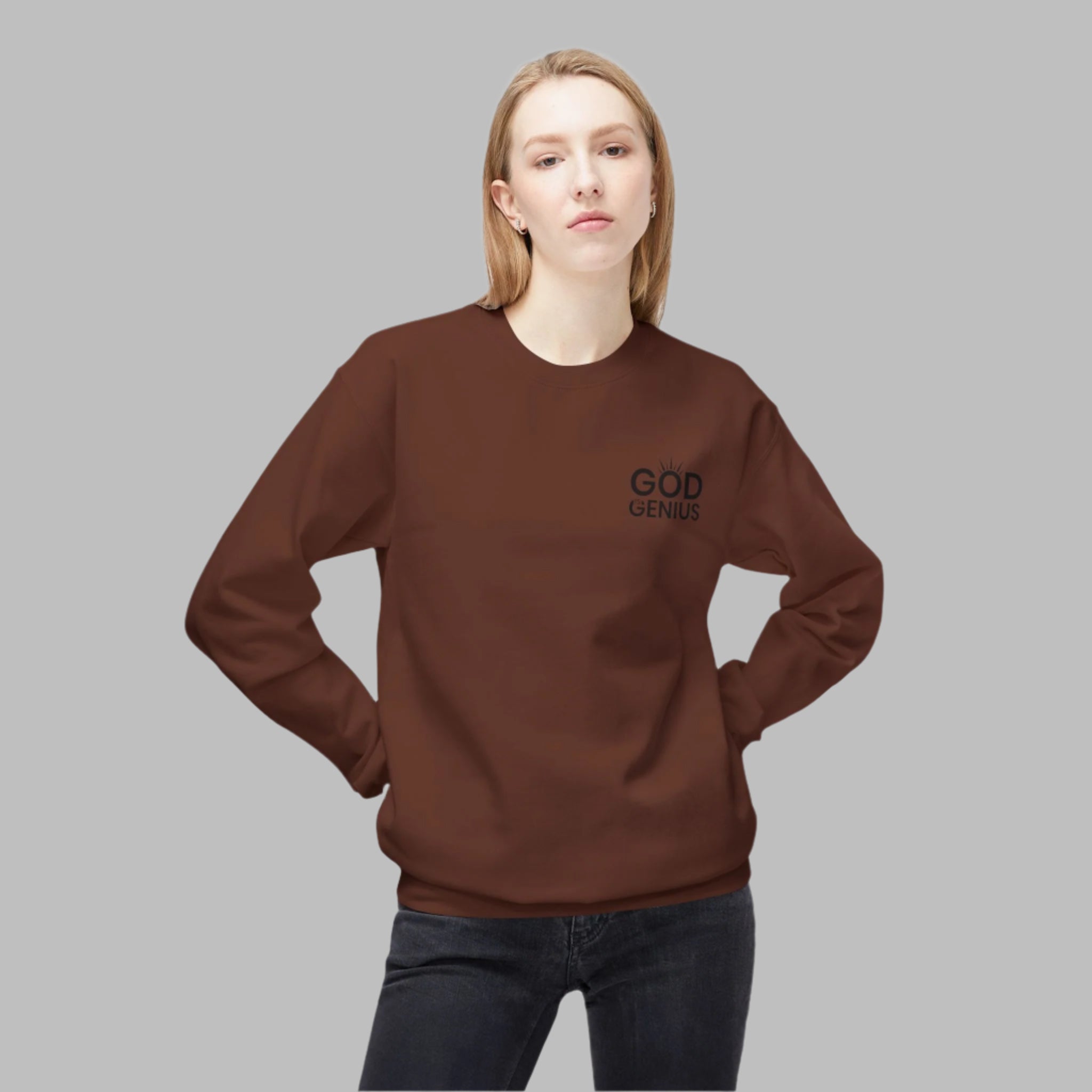 God is Genius™  Word Puzzle Sweatshirt